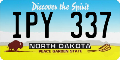 ND license plate IPY337