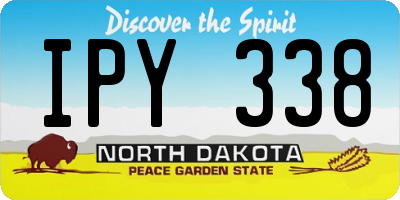 ND license plate IPY338
