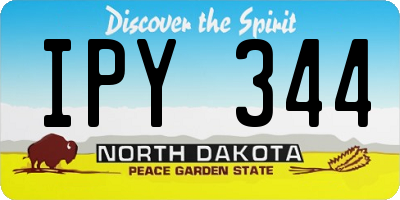 ND license plate IPY344