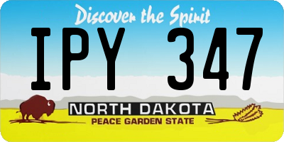 ND license plate IPY347