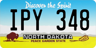 ND license plate IPY348