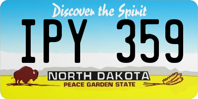 ND license plate IPY359