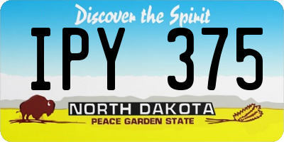 ND license plate IPY375