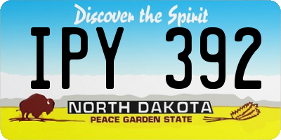 ND license plate IPY392