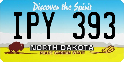 ND license plate IPY393