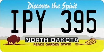 ND license plate IPY395