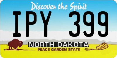 ND license plate IPY399