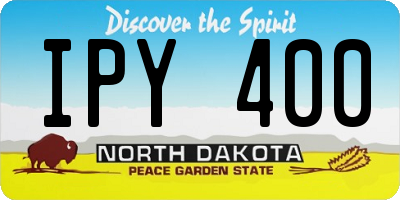 ND license plate IPY400