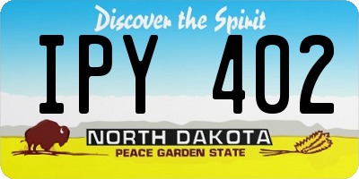 ND license plate IPY402