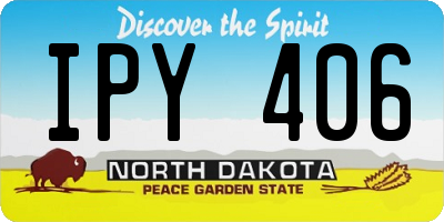 ND license plate IPY406