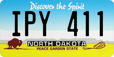 ND license plate IPY411