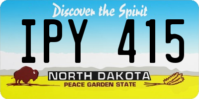 ND license plate IPY415
