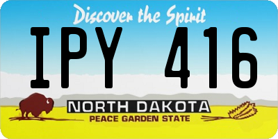 ND license plate IPY416
