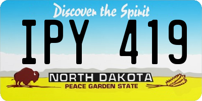 ND license plate IPY419