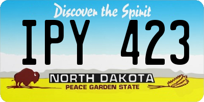 ND license plate IPY423