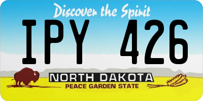 ND license plate IPY426