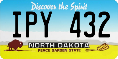 ND license plate IPY432