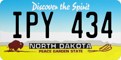 ND license plate IPY434