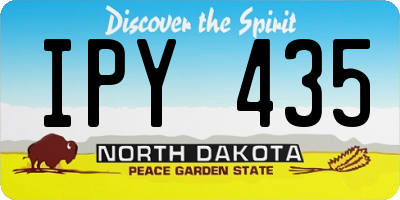 ND license plate IPY435