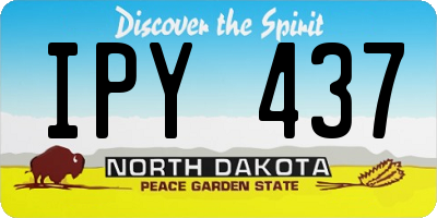 ND license plate IPY437