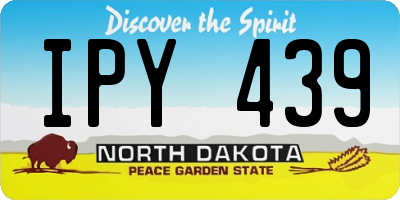 ND license plate IPY439