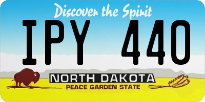ND license plate IPY440
