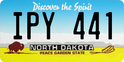 ND license plate IPY441