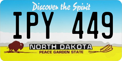 ND license plate IPY449