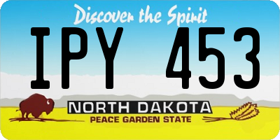 ND license plate IPY453