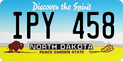 ND license plate IPY458