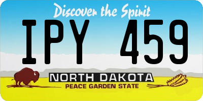 ND license plate IPY459