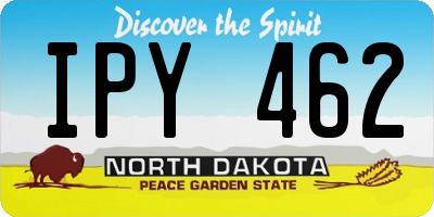 ND license plate IPY462