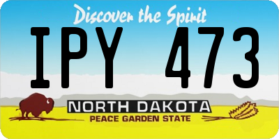 ND license plate IPY473