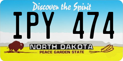 ND license plate IPY474