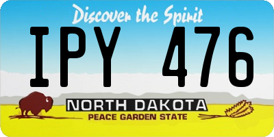 ND license plate IPY476