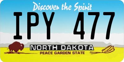 ND license plate IPY477
