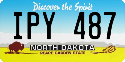 ND license plate IPY487