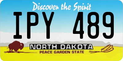 ND license plate IPY489