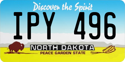 ND license plate IPY496