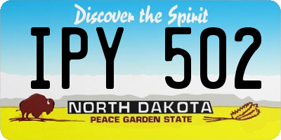 ND license plate IPY502