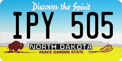ND license plate IPY505