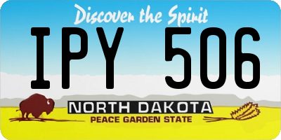 ND license plate IPY506