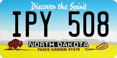 ND license plate IPY508
