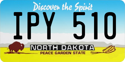 ND license plate IPY510