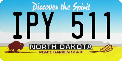 ND license plate IPY511