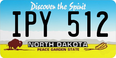 ND license plate IPY512