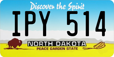 ND license plate IPY514
