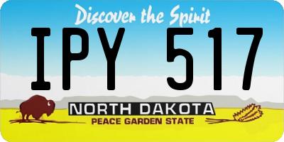 ND license plate IPY517