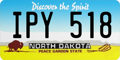 ND license plate IPY518