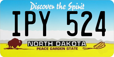 ND license plate IPY524